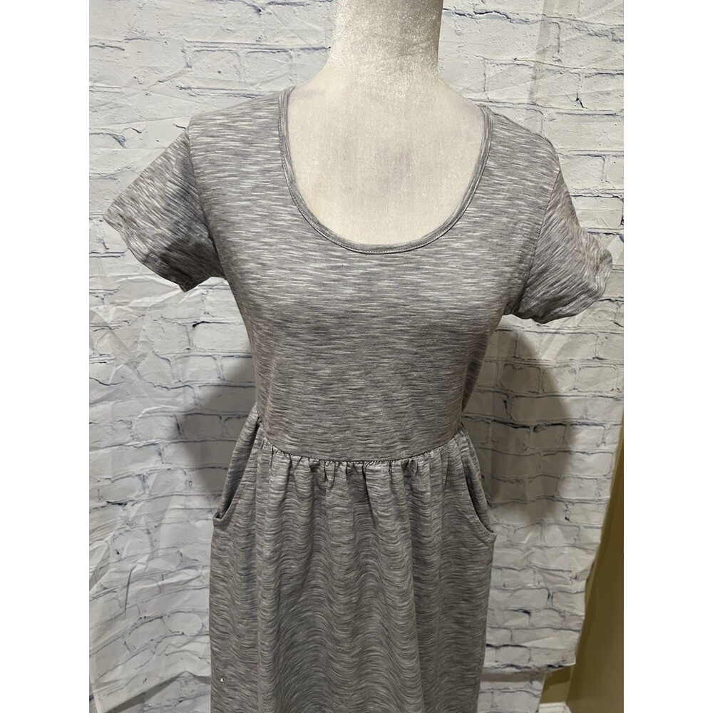 Natural By Known Supply Gray Organic Cotton Dress Size Medium - Picture 3 of 11